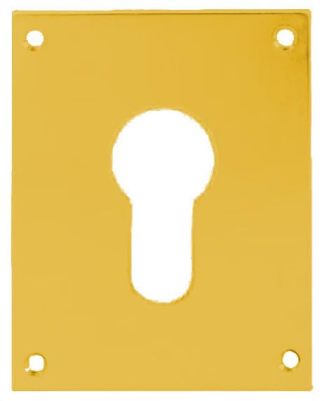 Plaque de propreté laiton poli clé I 65x65mm - HERACLES - 251452-CLEI