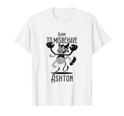 ASHTON - Cool Boy Name with cute Devil - Born to Misbehave T�V���c