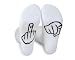DS. DISTINCTIVE STYLE Middle Finger Socks Funny Socks for Men Women Novelty Gag Gift for Adults (white)