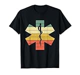 Distressed Star of Life Retro Sunset T-Shirt