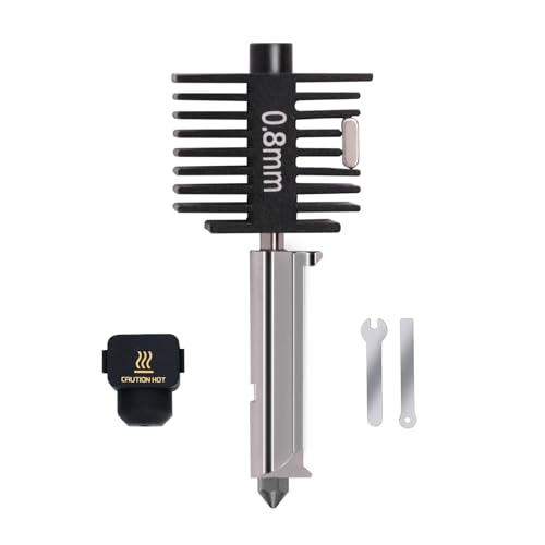 A1 Mini, A2L Upgrade Hotend Kit, 3D Printer Print Head Hot End Heating Block Kit with 0.8mm Hardened Steel Nozzle and Si