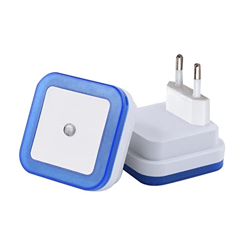 Coniya Luz Nocturna De Inducción,1PCS Sensor de luz Nocturna montado en la Pared Luces de Sensor LED de Encendido/Apagado automático Enchufe en la luz de la Pared Lámpara de Escalera Cover