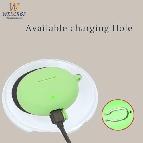 Image of WELCROS Soft Silicone Protective Case Cover for OnePlus Buds 4 (Matcha)