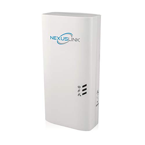NexusLink G.hn Wave 2 Powerline Ethernet Adapter PoE – 2 Gigabit Ports, 30W Power Budget, Supports 802.3at PoE, Powerline 2000, Plug & Play, Ideal for Gaming, Work, etc., – Single Device (GPL-2000PoE)