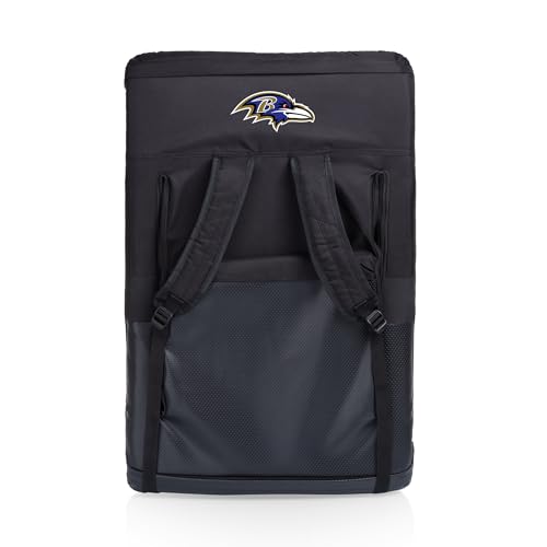 Image of PICNIC TIME Black Baltimore Ravens Ventura Portable Seat,One Size,618-00-179-034-2