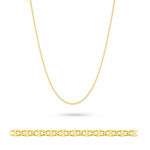 Chaîne en or 585 femme MARKO collier Marina Gucci en maille précieuse