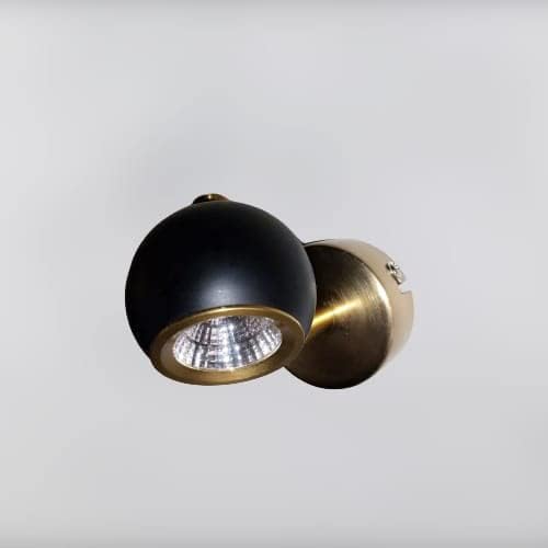 FILLISKA® LED Surface/Spot Light, Black & Gold Finish, Shockproof Alluminium Body & Antiglare Diffuser, WarmWhite (6 Watt Black Gold) 4