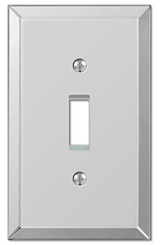Image of Amerelle Mirror Single Toggle Wallplate in Mirror Finish