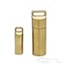 HRX Package Solid Brass Pill Box, Waterproof Dry Copper Pill Fob Case Container Holder for Purse Pocket Outdoor Hiking Camping EDC Tool Kit (2PCS)