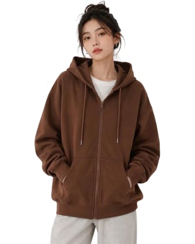 Image of SHAIRA FASHION Casual Solid Full Sleeves Stylish Winter Hooded Neck Fleece Zipper Hoodie for Women