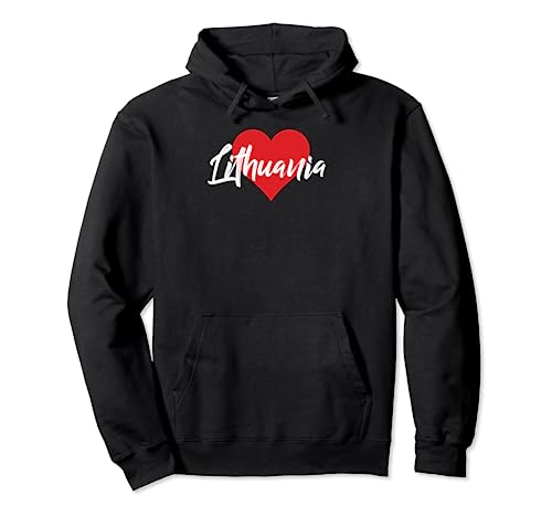 I Love Lithuania Heart For Men Women Souvenir Stuff Pullover Hoodie
