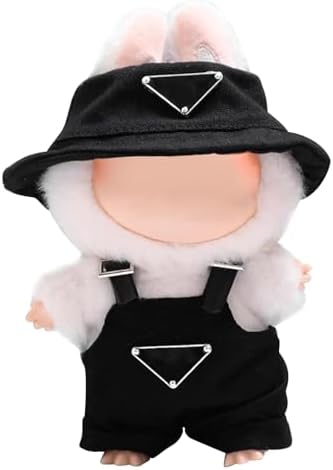 17cm Clothes Set (NO Doll): Hat & Overalls Set for 17cm Accessories Suit - Stylish Adorable Dolls Clothes Accessories - Cute Clothes for Dress up Unique Style (ZL-C001)