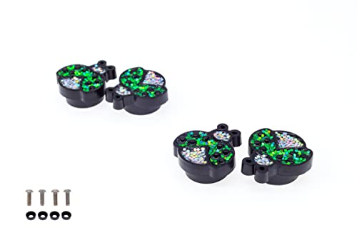 Image of FD&D Multiple Use Shining Screw Cap, Green Ladybug Pattern with M5 Machine Screw