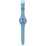 Swatch Unisex SUOS701 Quartz Plastic Violet Dial Watch