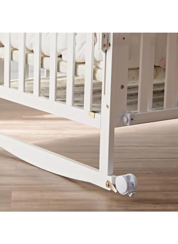 سرير أطفال مع مساحة تخزين 120 × 60 سم من فن مومينت، سرير اطفال للنوم بجانب السرير، سرير اطفال بارتفاع قابل للتعديل، لحديثي الولادة والاطفال الصغار