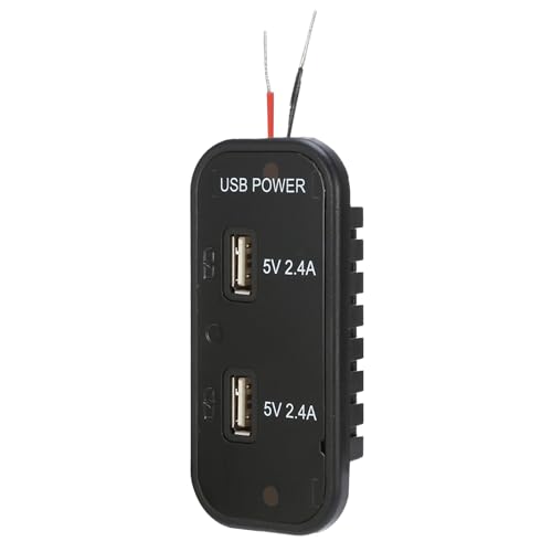 Cargador de teléfono de coche | Enchufe de doble salida de 12/24 V - Cargador de teléfono de coche de dos puertos | para camiones, automóviles, teléfonos inteligentes, vehículos, tabletas de viaje por