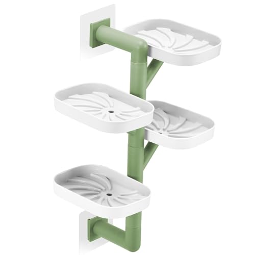 Porte-savon sans perçage à 4 niveaux pour optimiser la douche - 2