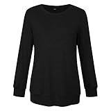 OutTop Summer T Shirts Women Casual Short Sleeve Crewneck Tunic Top Gradient Print Trendy Blouse Tops Shirts (M, Black)