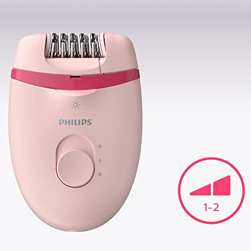 Philips Epilierer Series 4000, kompakter kabelgebundener Epilierer, mit 2 Geschwindigkeitsstufen, Opti-Light und abwaschbarem Kopf, mit Mini-Epilierer und Pinzette, Modell BRP531/00 - Image 6