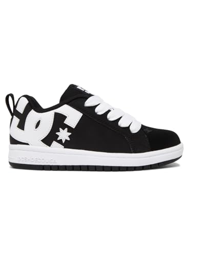 DC Court Graffik Boys Trainers 1 D(M) US Black White3