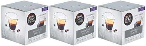 Nescafe Dolce Gusto Barista Coffee Pods (Pack of 3, Total 48 Capsules)