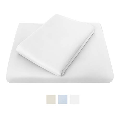 Bambury Chateau King Single Flat Sheet in White
