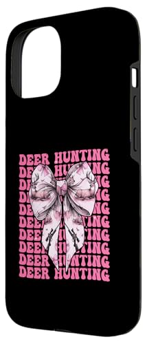 Deer Hunter Dekoband für Mädchen, Kokettenschleife, Rosa Hülle für iPhone 15