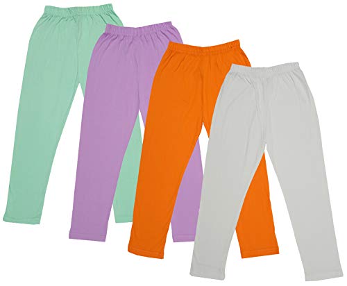 Image of indi weaves Girls Super Soft Cotton Solid Capri Pants Pack of 2