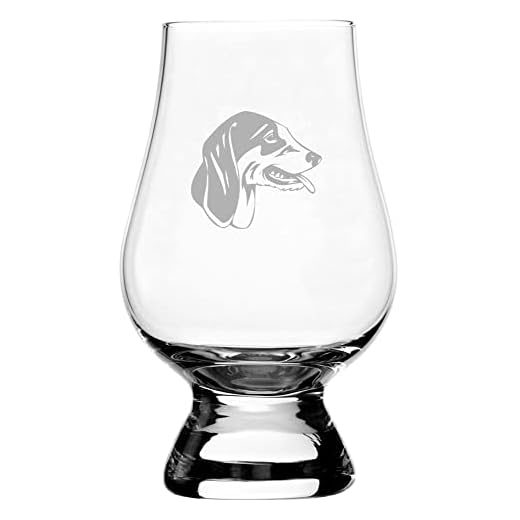 Chien Francais Blanc et Noir Dog Personalized Etched 6.5oz Whisky Glass Compatible with The Glencairn Glass Accessories