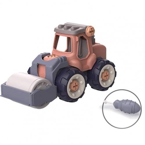 ТоуAE - 4 Style Engineering Vehicle Тоуs Plastic Construction Excavator Tractor Dump Truck Bulldozer Models Kids Boys Mini Gifts DIY Тоу (WJ70-2)