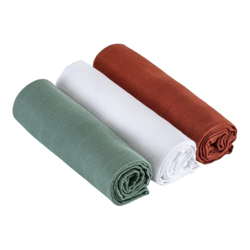 Bornino 3er-Pack Mullwindeln 80x80 cm