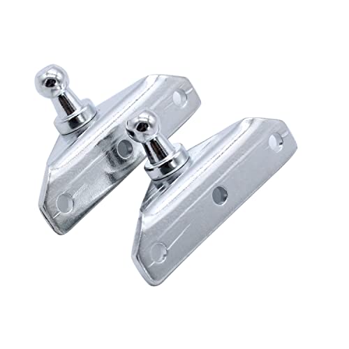 4 Pcs/Set Shlpdfm 10Mm Ball Stud Brackets For Gas Prop Strut Spring Flat-Shaped For 10 Mm Ball Sockets Silver #TOP4