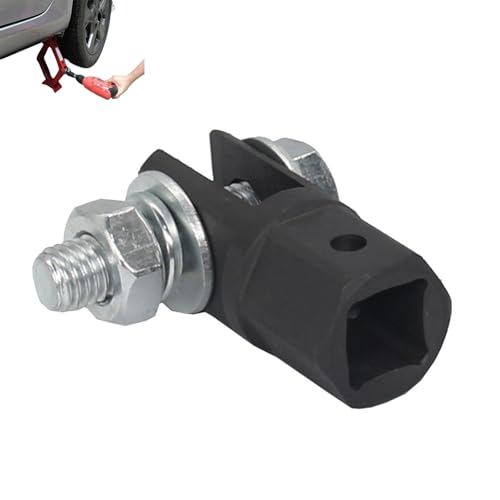 Image of 1 /2'' Scissor Jack Adapter,RV Trailer Socket for Drive Impact Wrench,Portable Scissor Jack Drill Adapter,Trailer Jack Drill Adapter,Drill Adaptor for Car,Trailer,Rv Accessory