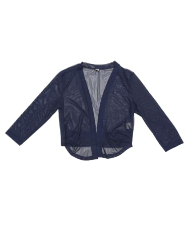 Image of Allegra K Bolero Shrug for Women's Elegant 3 /4 Sleeve Mesh Sheer Cardigan Formal Jacket for Evening Dresses