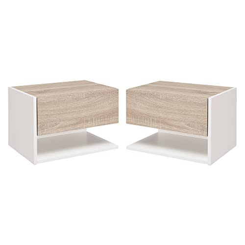 Mesitas de Noche Modernas Dormitorio Marca HOMCOM