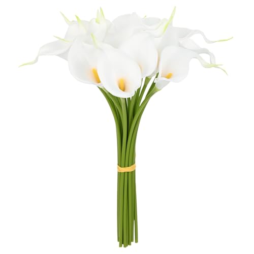 M METERXITY 20-Pack Artificial Calla Lily Flowers 14in, White