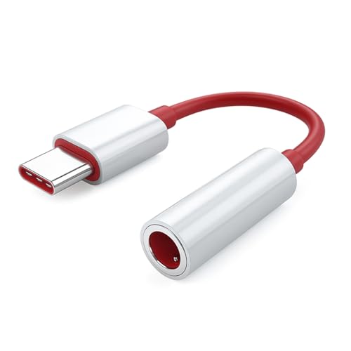 Image of Original USB Type C to 3.5mm Audio Jack, USB Type C,Headphone Converter Cable Stereo Jack Splitter Compatible With Oneplus 12 /12R 11 /11R 10pro /10T /10R 9 (3+3 Month Warranty) (ONPLS-Audio-JCK)