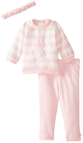 Little Me Baby Girls' Three-Piece Quilted Legging Set