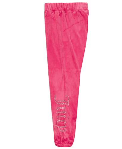 Image of Juicy Couture Girls' Pull-On Plush Velour Jogger, Ribbed Waist & Cuffs