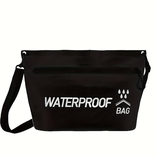 Dry Bag impermeable con cremallera, correa ajustable para el hombro, capacidad de 1.32 galones para viaje y flotación miniatura 4