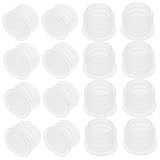 GLEAVI 100pcs Pe Bottle Stoppers Round Hole Caps for Salt Pepper Jars Laboratory Use Easy to Handle and Replace Suitable for Tubes and Bottles