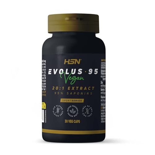 Evolus-95 de HSN | 2000 mg Tribulus Terrestris 95% Saponinas | 30 Cápsulas Vegetales | Extracto 20x Veces Más Concentrado | No-GMO, Vegano, Sin Gluten