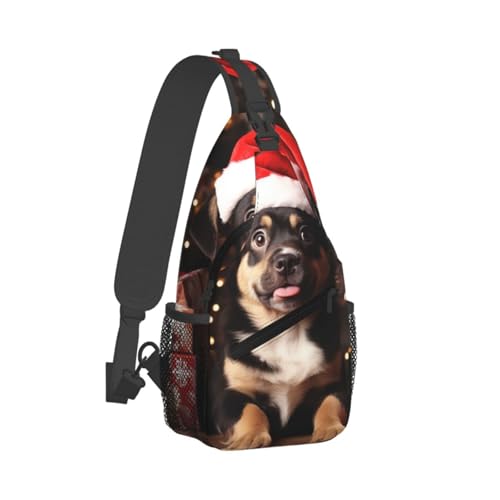Bolso tipo Sling para hombre y mujer negro miniatura 7