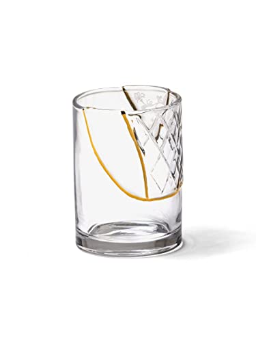 SELETTI "KINTSUGI Collezione Piatti Ispirata dalla Tecnica Giapponese, Bicchiere 09657