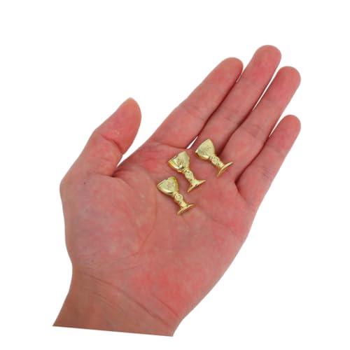 Copas de plástico doradas miniaturas SHINEOFI de 200 piezas para decoración de bodas 5