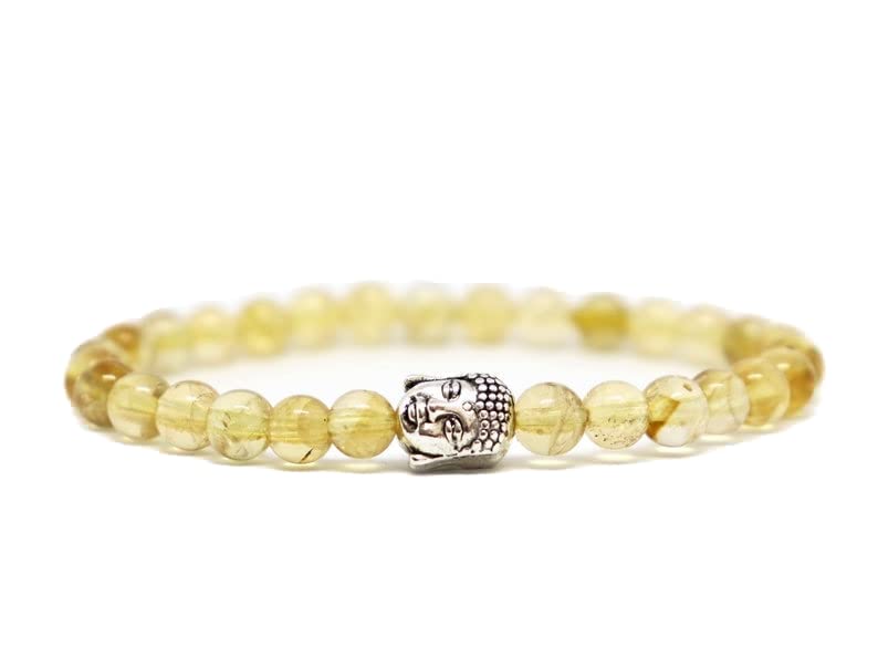 Bracelet citrine 6mm un cadeau spirituel de bonne augure pour vos proches