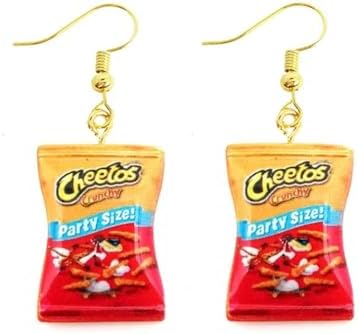 TuCute Crunch Snack Bag Drop Dangle Earrings image 2