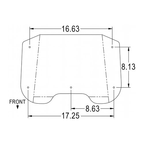 Seat Cushion Set - 3 Piece Super Deluxe Style Embossed Vinyl White fits Allis Chalmers 180 185 190 190XT 200 210 220