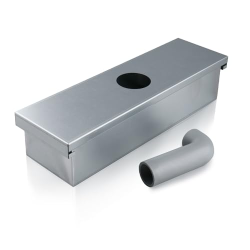 Caja de grasa para ventiladores de escape comerciales y ventiladores de escape de camiones de alimentos, recogedor de grasa incluye bajante, soporte de grasa en el techo para cocina