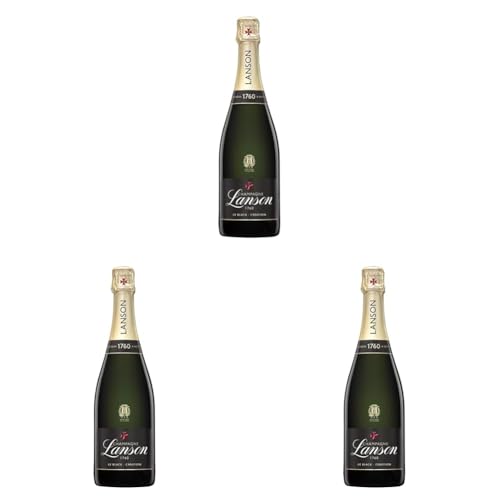 Champagne Lanson Black Label, 75 cl - 750 ml (Paquete de 3)